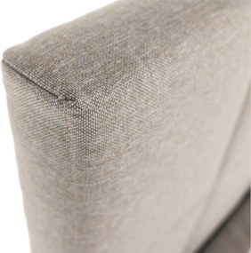 Boxspring típusú ágy 180x200, szürkésbarna taupe, FERATA TV KOMFORT