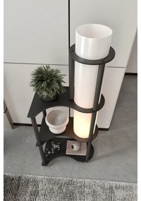 Állólámpa polcokkal NOTO 1xE27/40W/230V fekete