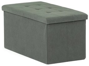 Zöld Kordbársony Tárolós Puff. TAB-472 GRN6