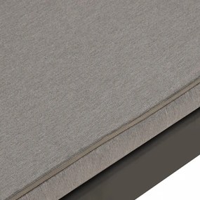 3 részes szürke műanyag kerti ülőgarnitúra párnákkal