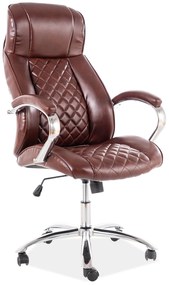 Irodai szék Q-557 barna eco bőr