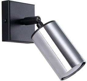 Sollux SL.1366 - Fali spotlámpa WINX 1xGU10/10W/230V fekete/króm