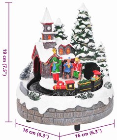 Karácsonyi Asztaldísz Sokszínű 16 x 16 x 19 cm Gyanta