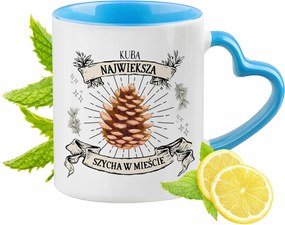 Kuba Kék Bögre Szív Alakú Füllel Ajándék