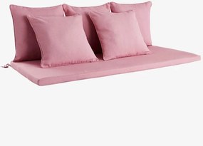 Kerti párna szett ülőfelület rózsaszín Jotex 143 x 64 cm