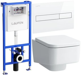 Set WC csésze Laufen Pro S H8209620000001, beépíthető keret Laufen Lis H8946600000001, H8919610000001, H8956610000001
