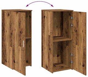tároló szekrény antik fa 40x45x103,5 cm szerelt fa