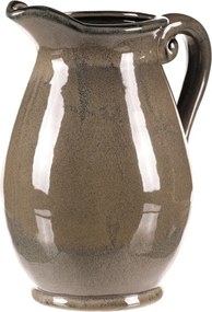 Kerámia váza kancsó formájú, nagy, szürke