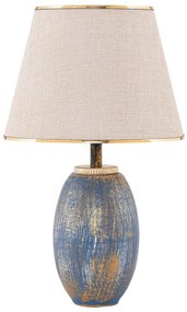 Asztali lámpa RAMZES 1xE27/40W/230V krémszínű/kék