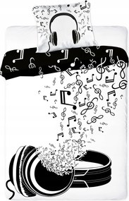 Ifjúsági Ágyneműhuzat 140x200 Fülhallgató Zene Múzsa