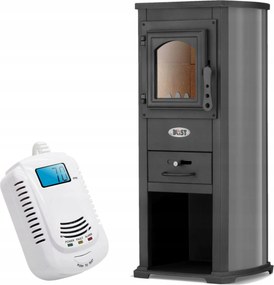 Öntöttvas kályha kecske kandalló Blist Közgazdaságtan 8,5kW Ibiza Hot Antracit 85m2