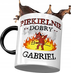 Fekete Bögre Gabriel Gabrysia Férj Ajándék Nyomtatott Fotóval