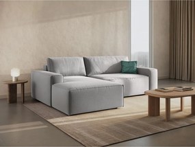 Világosszürke kinyitható sarokkanapé (bal oldali) Jodie – Micadoni Home