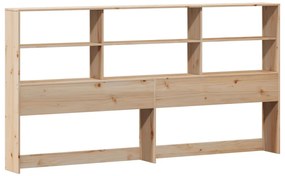 tömör fenyőfa könyvespolcos ágy matrac nélkül 200 x 200 cm