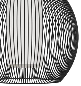 Eglo 900828 - Csillár zsinóron RAZONI 1xE27/40W/230V fekete