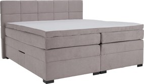 Boxspring ágy, 180x200, szürkésbarna Taupe, APRIL