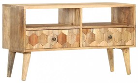 tömör mangófa TV-szekrény 90 x 30 x 50 cm