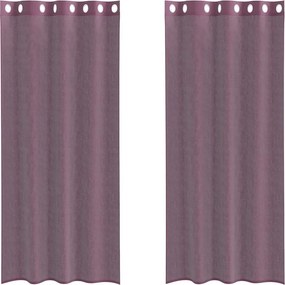 vidaXL 2 db lila fátyolfüggönyök rojtokkal 140x225 cm