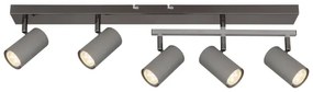 Globo 57911-5S - spotlámpa ROBBY 5xGU10/35W/230V szürke