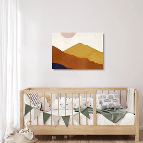 Üveg kép - Akvarell hegyek N⁰1 (70x50 cm)