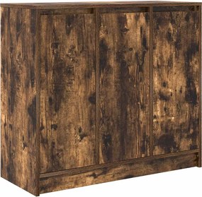 vidaXL füstös tölgy színű szerelt fa tálalószekrény 85x34x76 cm