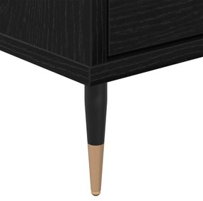 TV szekrény fekete tölgy 150x30x44.5 cm szerelt fa