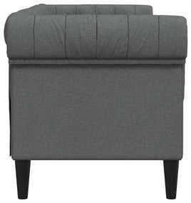 Chesterfield kanapé Sötétszürke 182.5 x 74.5 x 74.5 cm szövet
