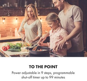 Klarstein Delicatessa 77 Hybrid Prime, indukciós főzőlap, 7000 W, 4 zóna