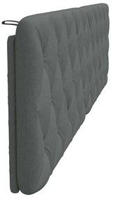 sötétszürke szövet fejtámla párna 200 cm