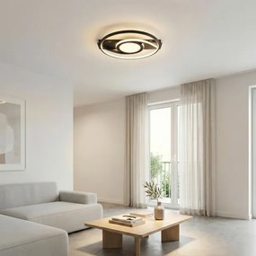 Brilagi - LED Dimmelhető mennyezeti lámpa TWIRL LED/38W/230V fekete + távirányító