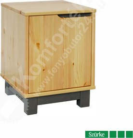 Lexa éjjeliszekrény 1 ajtós balos Szürke