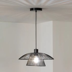Brilagi - LED függőlámpa kábellel CERIA WIRE 1xE27/40W/230V Ø 38 cm fekete