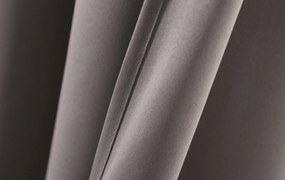 Szürke-barna OXFORD függöny 140x250 cm Felfüggesztés: Hullámos sínszalag