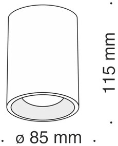 Maytoni C012CL-01B - Spotlámpa SLIM 1xGU10/50W/230V fekete