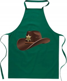 Konyhai kötény nyomtatás Sheriff kalap Ajándék