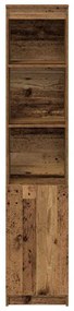 antik fa színű szerelt fa magasszekrény 37,5x35x180 cm