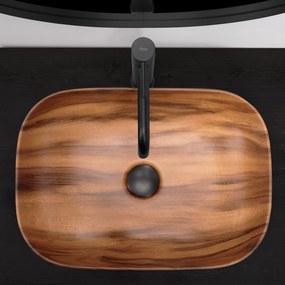 Pultra építhető mosdó Rea Belinda Wood Mat