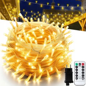 Karácsonyfa Fényfüzér Led 700 Lámpa 68M Távirányító Meleg Kerti Szín