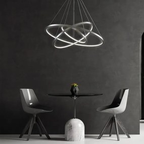 LED Csillár zsinóron LEA LED/60W/230V 4000K átm. 80 cm króm