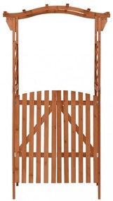 tömör fenyőfa pergola kapuval 116 x 40 x 204 cm