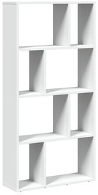 fehér szerelt fa könyvespolc 60 x 20 x 120 cm