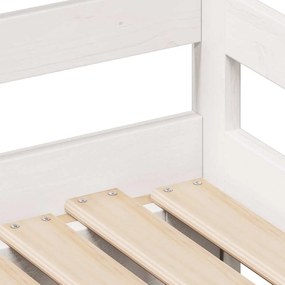 fehér kihúzható heverő fiókokkal matrac nélkül 80 x 200 cm