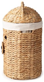 Natúr színű vízijácint játéktároló kosár ø 30x56 cm Bear – Compactor