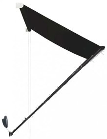 feltekerhető antracitszürke napellenző LED-del 300 x 150 cm