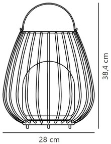 Nordlux - JIM TO-GO LED 3W/3,7V IP54 kültéri állítható fényerőjű lámpa