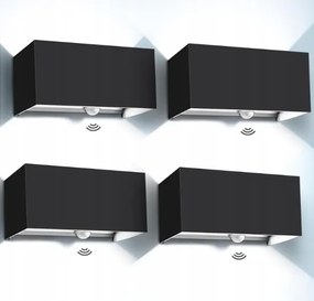 4 x Fali lámpa fekete, OS862D Kingwen Led 20 W