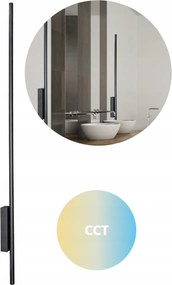 Fürdőszoba Fali Lámpa Led 12W Fekete Állítható Cct 90cm