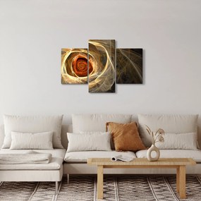 Kép - Absztrakt rózsák tüzes színekben (90x60 cm)