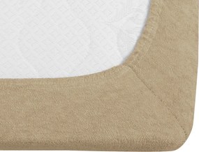Frottír gumis lepedő EXCLUSIVE 90 x 200 cm bézs