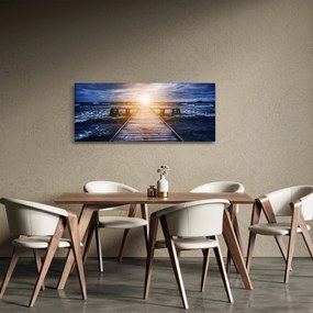 A móló képe nappal (120x50 cm)